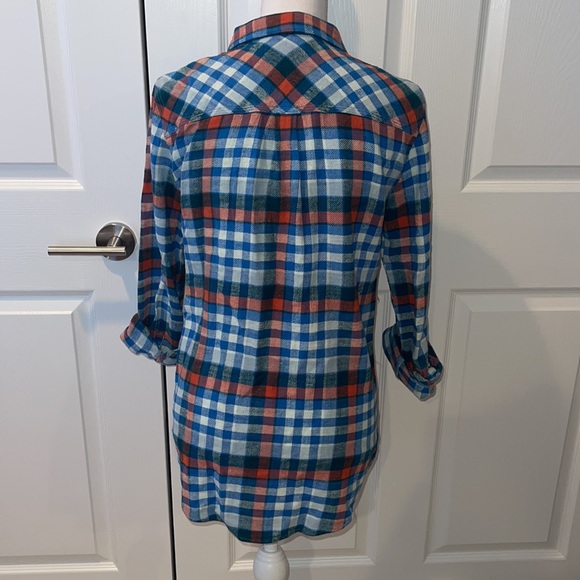 Jcrew shirt button down size 4 plaid flannel - Picture 4 of 4